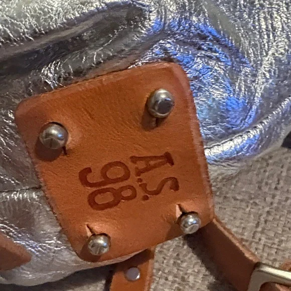 A.S.98 Silver and Brown Baltimore Shoulder Bag - new! - Picture 6 of 9